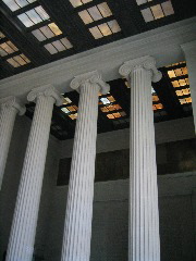 Ceiling inside the Lincoln Memorial