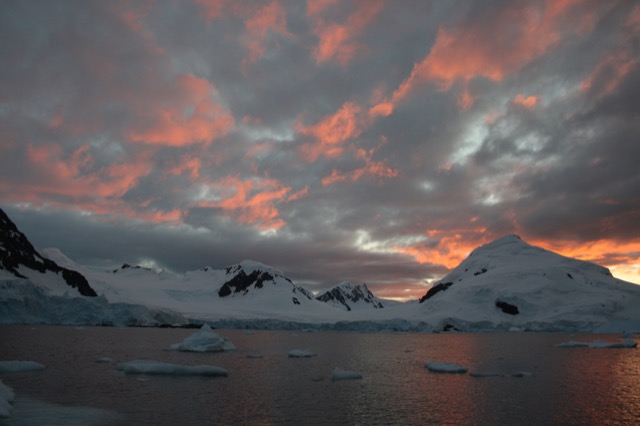 Awesome orange clouds