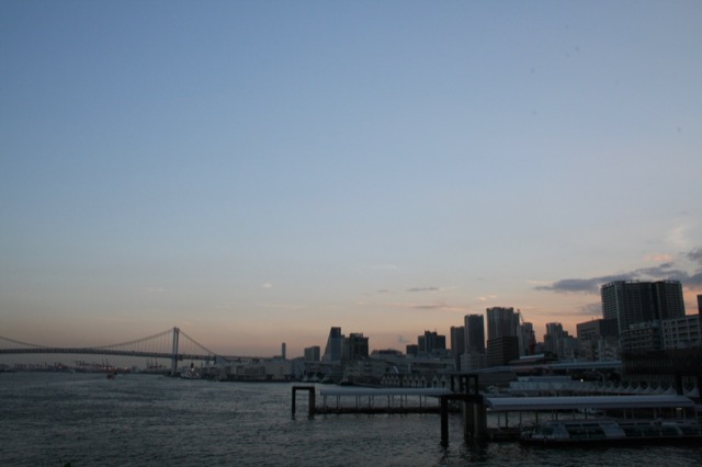 Tokyo Harbor at sunset