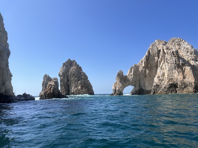 The famous Los Cabos Arch (El Arco) where we did our second dive
