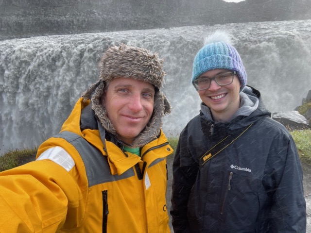 Myke and James at Dentifoss