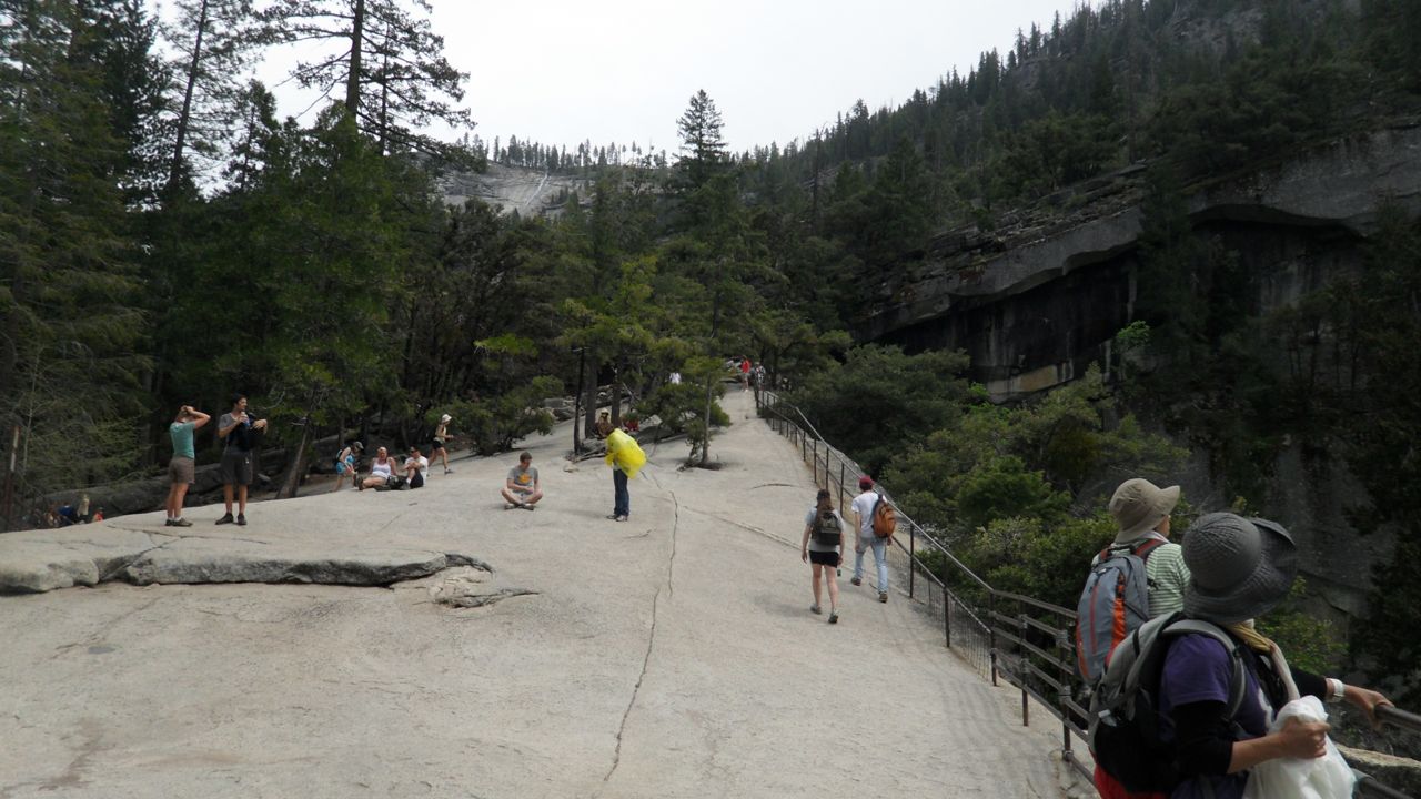 Rocks at the top of the falls